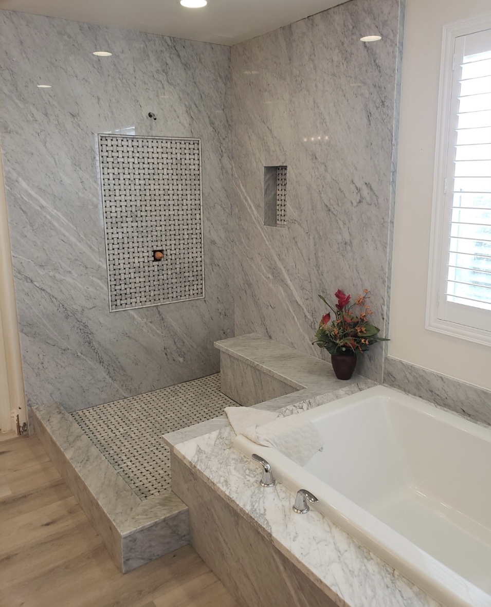 Spa Bath — Carrara Marble
