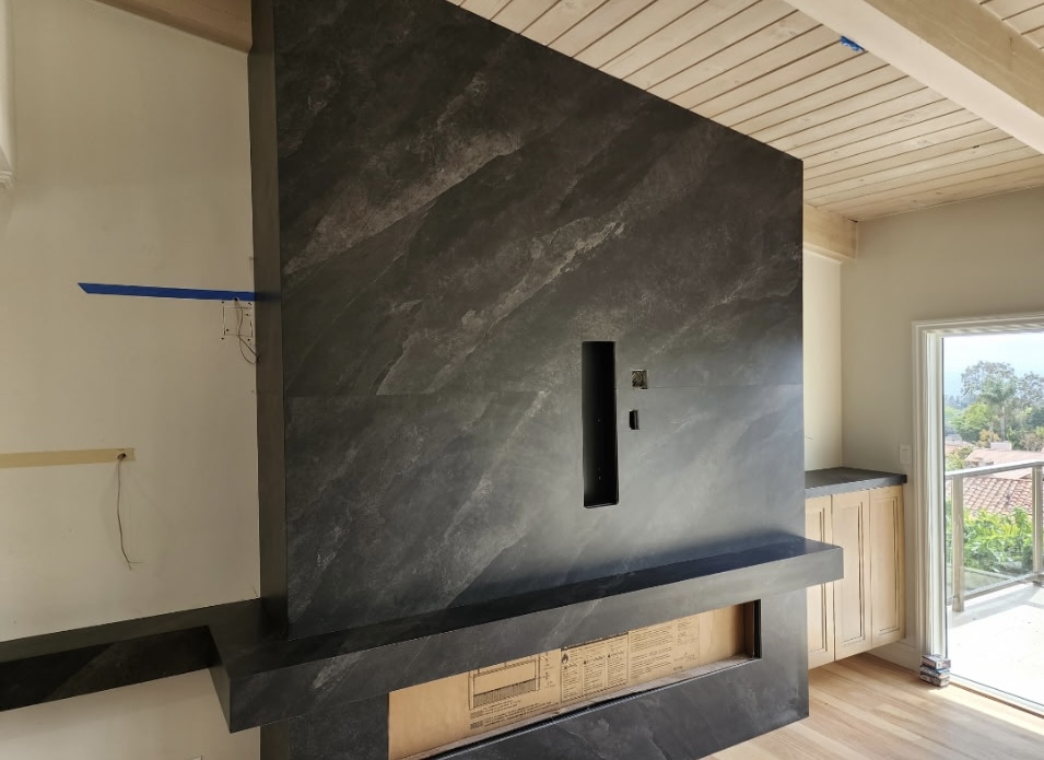 Custom Stonework — Slate Wall